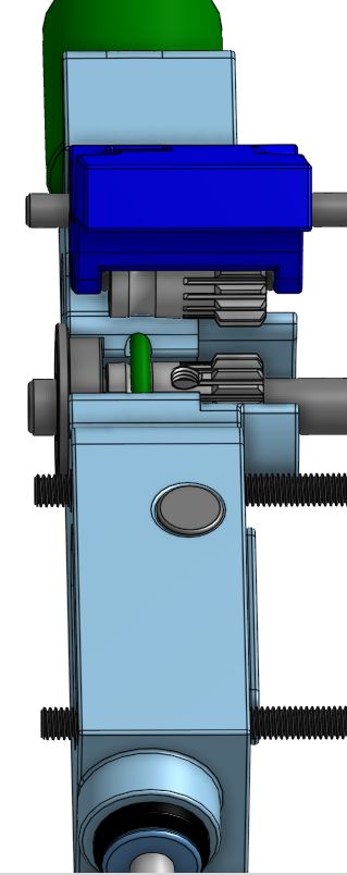 F695 bearing and BMG gear assembly components laid out