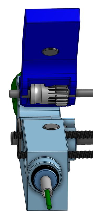 Idler door with repelling magnet correctly oriented